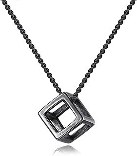 Stainless Steel Cube Pendant