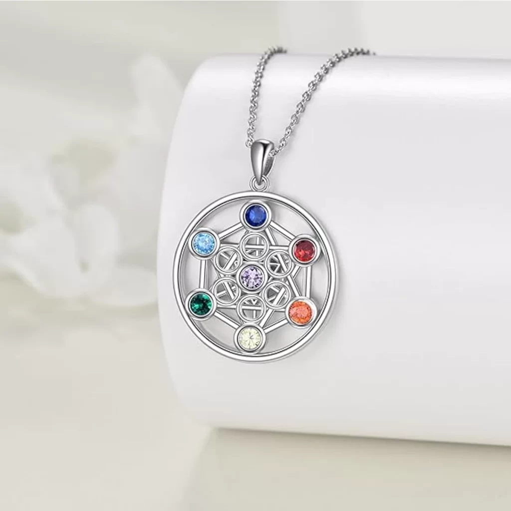 Metatron's Cube Chakra Necklace