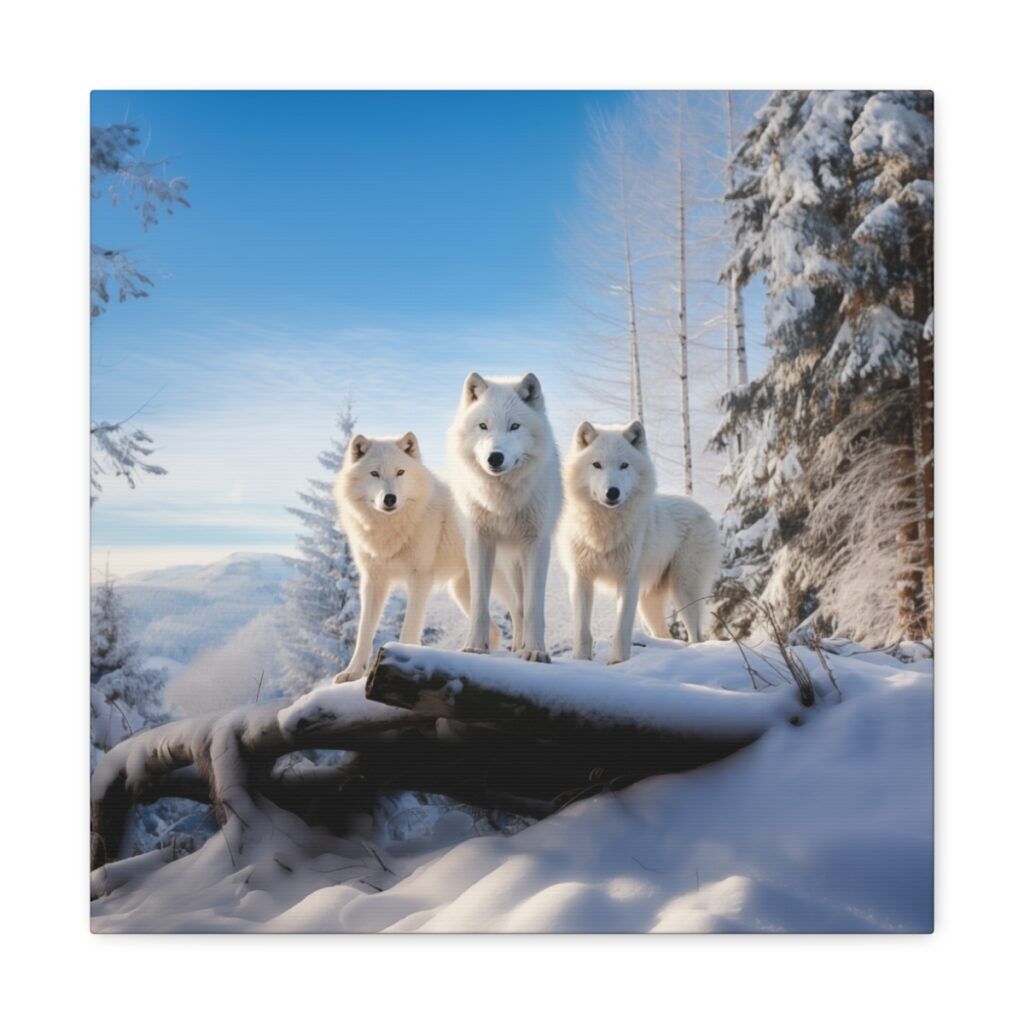 Three White Wolves