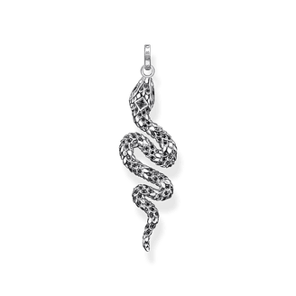 Sterling Silver Slithering Snake Pendant