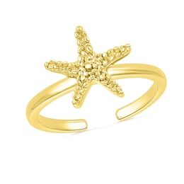 Yellow Gold Starfish Toe Ring